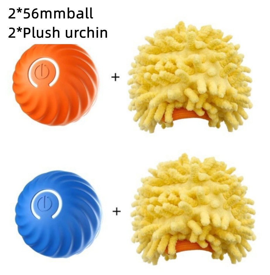 Smart Rubber Chew Ball Toy for Dogs – Bite-Resistant Training Ball with USB Motion