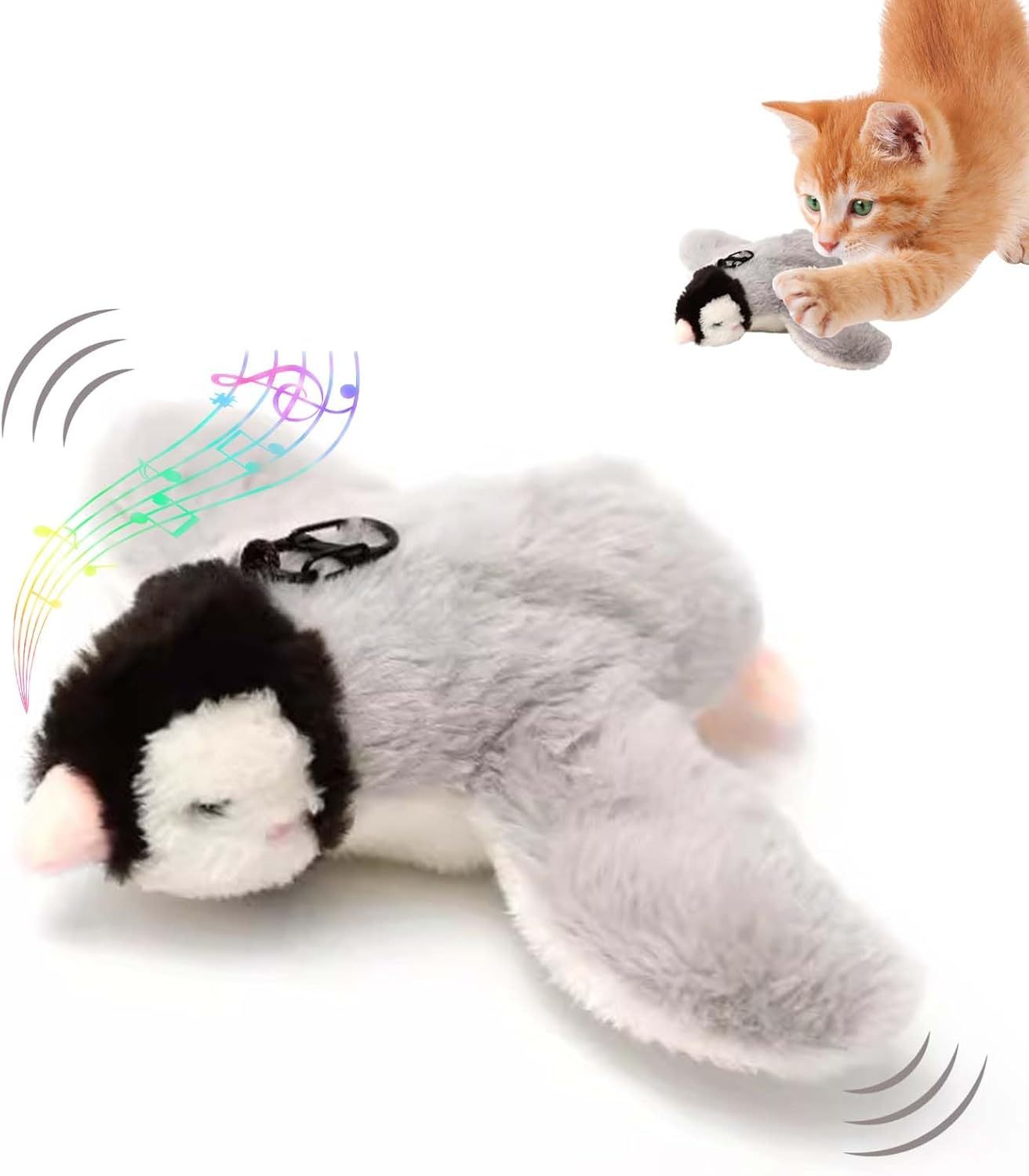 Interactive Chirping Bird Cat Toy – 2025 Flying & Flapping Feathered Fun for Indoor Cats