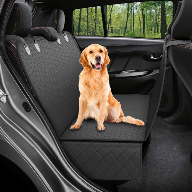 Waterproof Dog Car Seat Cover – With Mesh Window & Safety Buckle