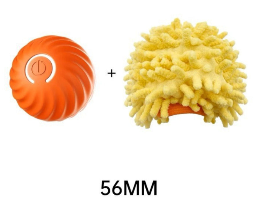 Smart Rubber Chew Ball Toy for Dogs – Bite-Resistant Training Ball with USB Motion