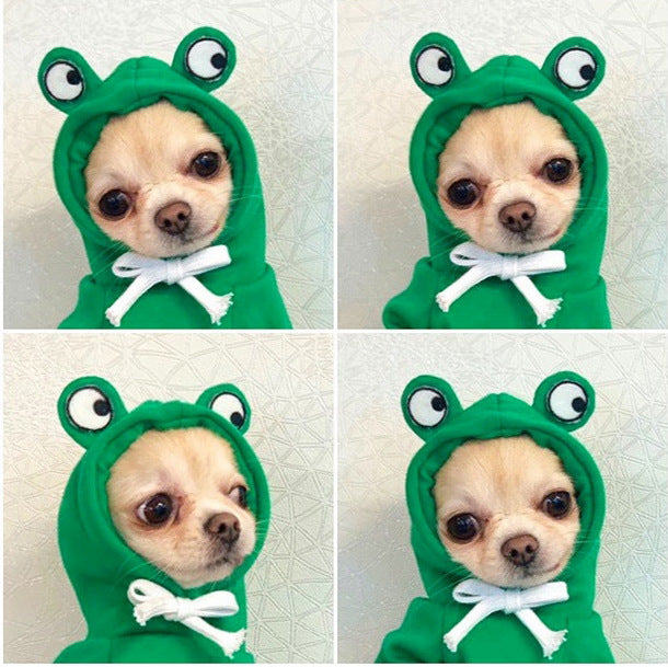 Cute Fruit Dog Hoodies – Winter Fleece Clothes for Small Dogs & Cats