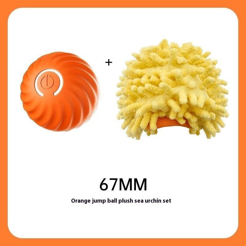 Smart Rubber Chew Ball Toy for Dogs – Bite-Resistant Training Ball with USB Motion