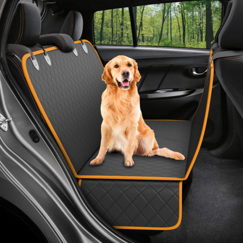 Waterproof Dog Car Seat Cover – With Mesh Window & Safety Buckle