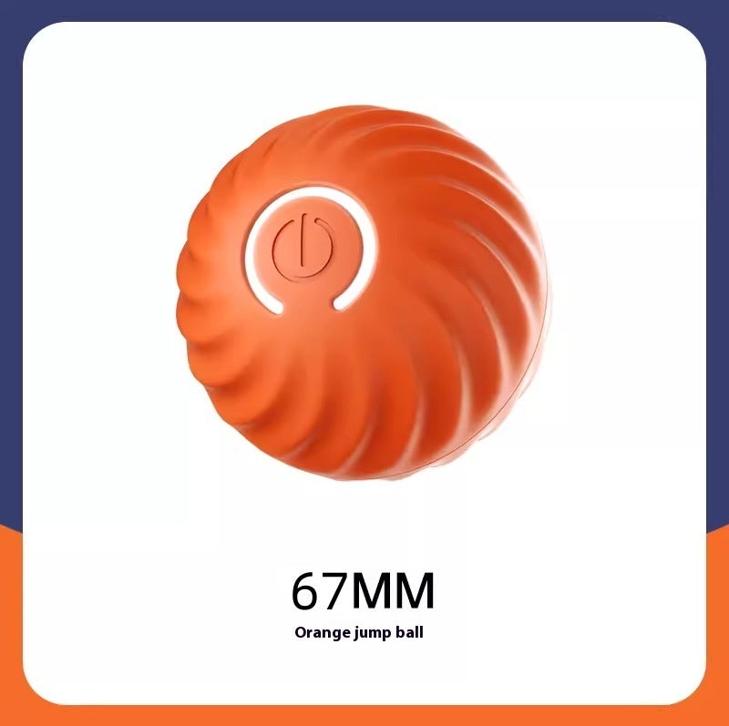 Smart Rubber Chew Ball Toy for Dogs – Bite-Resistant Training Ball with USB Motion