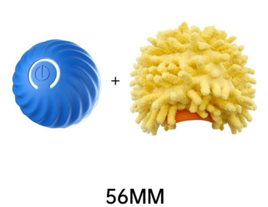 Smart Rubber Chew Ball Toy for Dogs – Bite-Resistant Training Ball with USB Motion