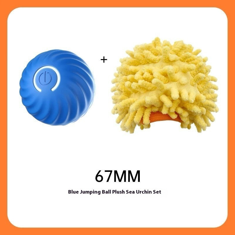Smart Rubber Chew Ball Toy for Dogs – Bite-Resistant Training Ball with USB Motion