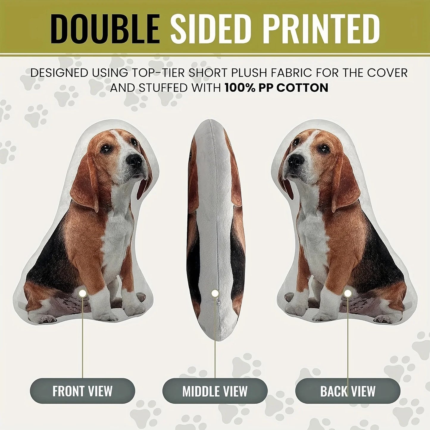 Personalized Photo Plush Pillow – Custom Pet Picture Cushion