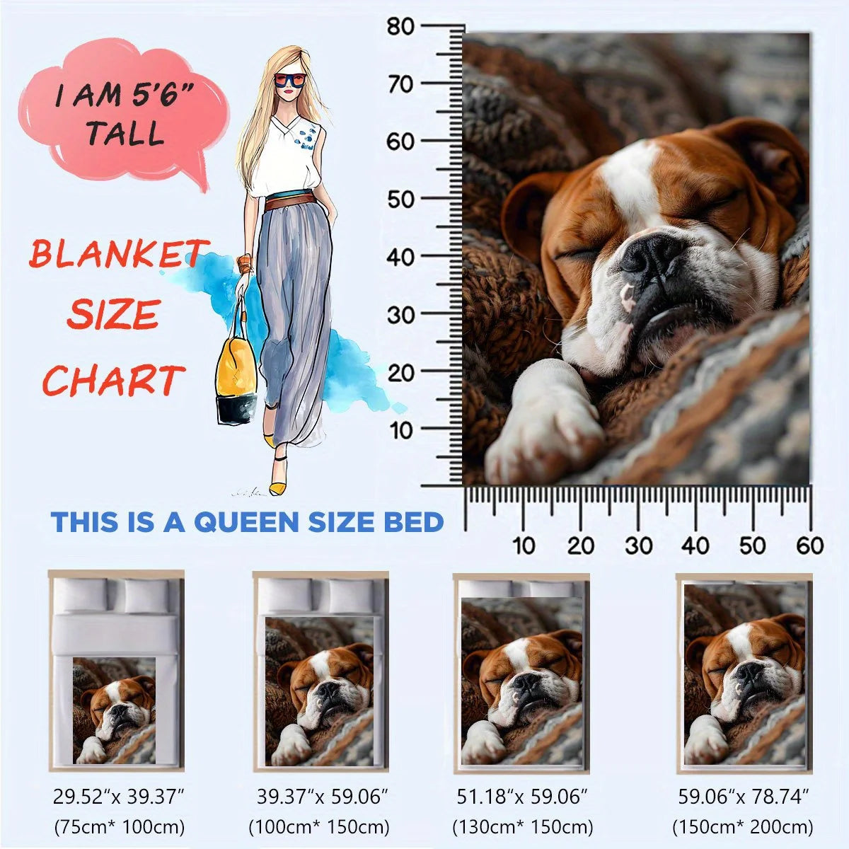 Personalized Pet Photo Blanket – Custom Flannel Blanket for Dogs & Cats