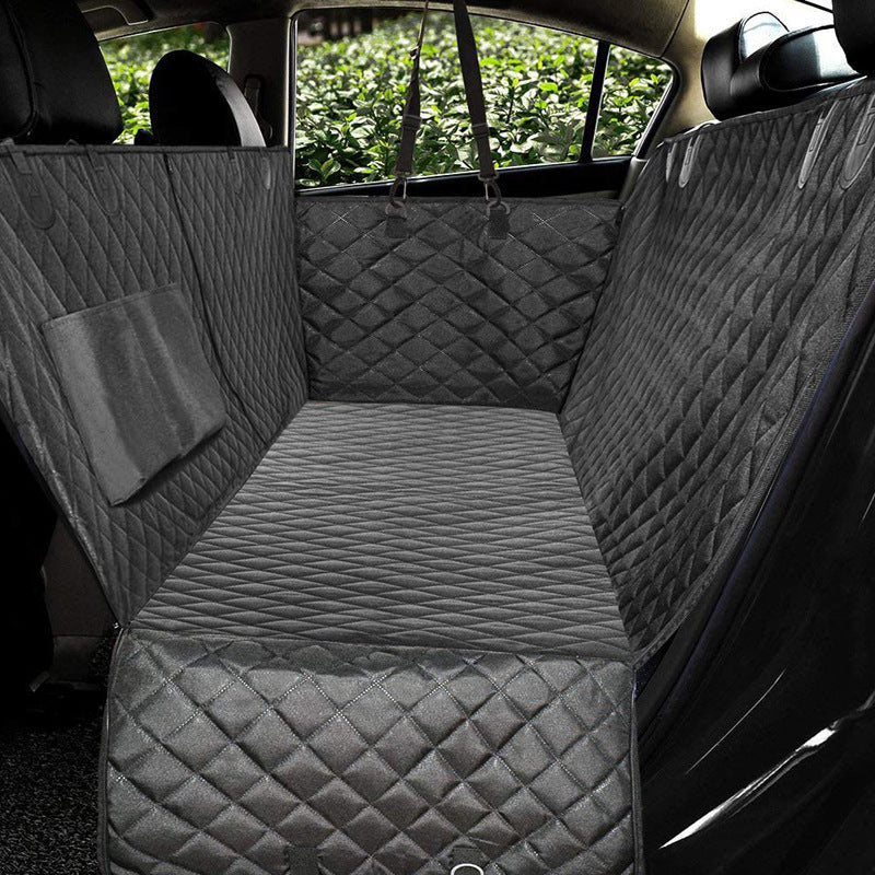 Waterproof Dog Car Seat Cover – With Mesh Window & Safety Buckle