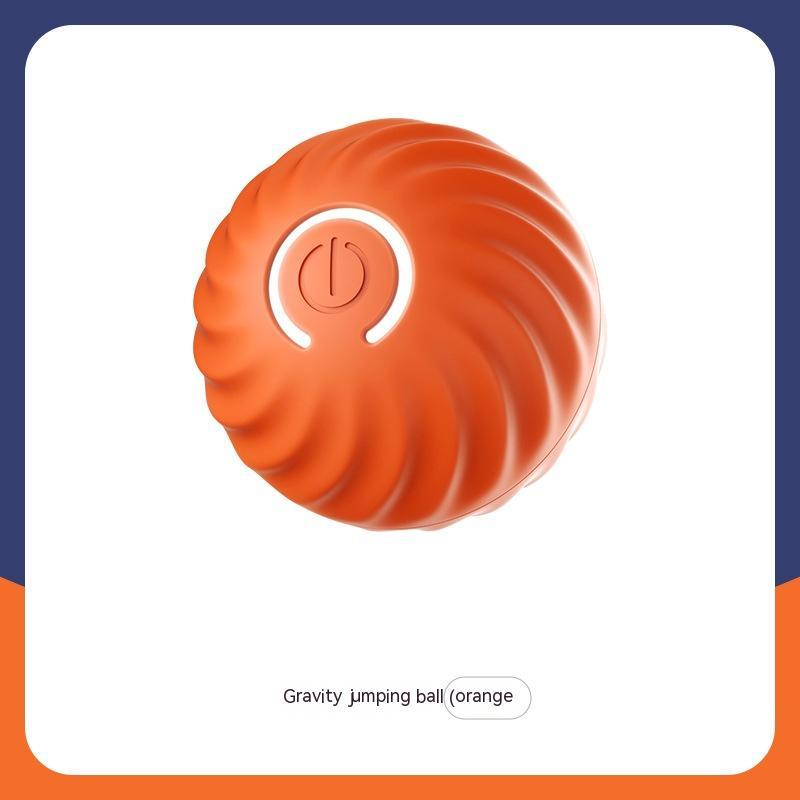 Smart Rubber Chew Ball Toy for Dogs – Bite-Resistant Training Ball with USB Motion