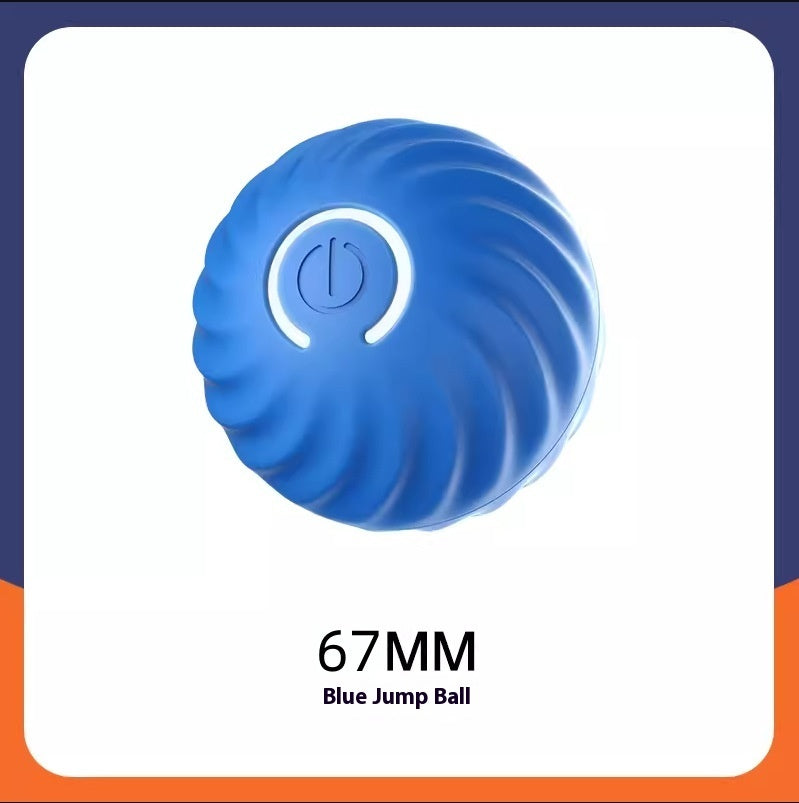 Smart Rubber Chew Ball Toy for Dogs – Bite-Resistant Training Ball with USB Motion