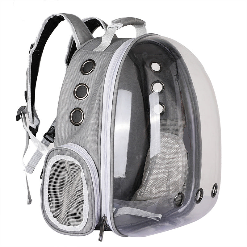 Space Capsule Pet Backpack: 360° View, Transparent Design for Puppies & Cats