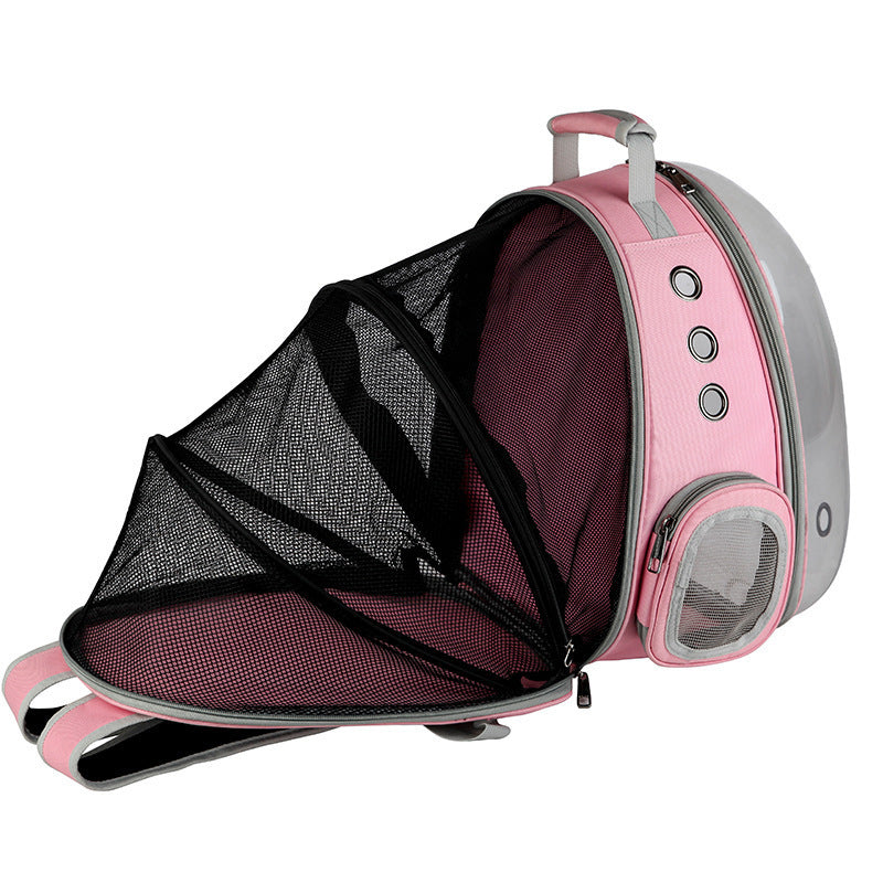 Space Capsule Pet Backpack: 360° View, Transparent Design for Puppies & Cats