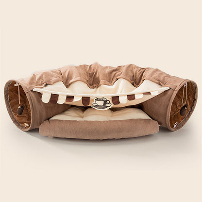 Collapsible Cat Tunnel – Durable & Washable Cloth Tunnel for Indoor Play