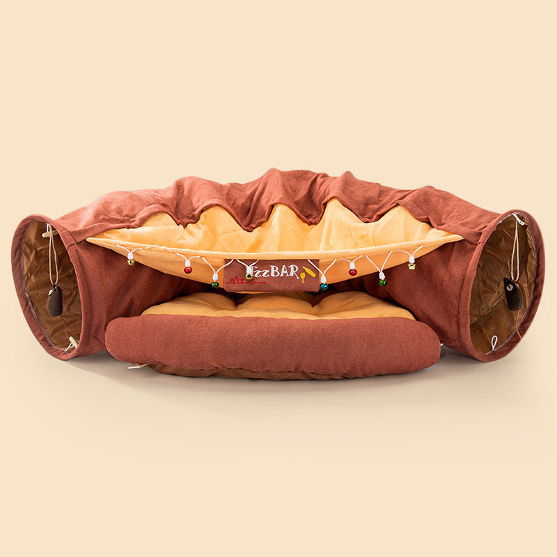 Collapsible Cat Tunnel – Durable & Washable Cloth Tunnel for Indoor Play