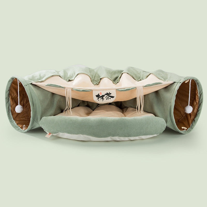 Collapsible Cat Tunnel – Durable & Washable Cloth Tunnel for Indoor Play