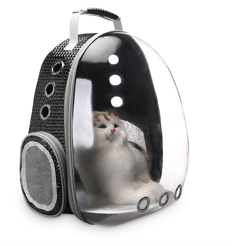 Space Capsule Pet Backpack: 360° View, Transparent Design for Puppies & Cats