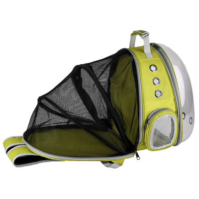 Space Capsule Pet Backpack: 360° View, Transparent Design for Puppies & Cats