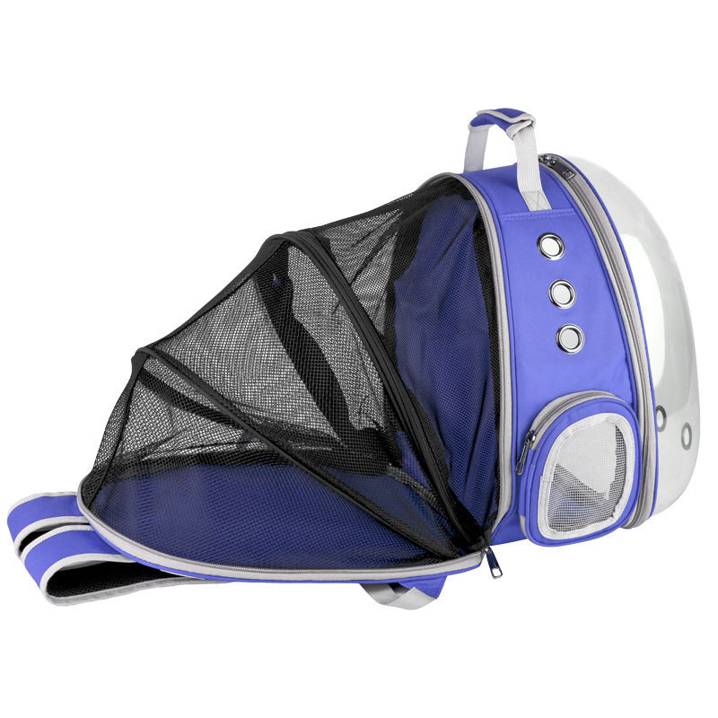 Space Capsule Pet Backpack: 360° View, Transparent Design for Puppies & Cats