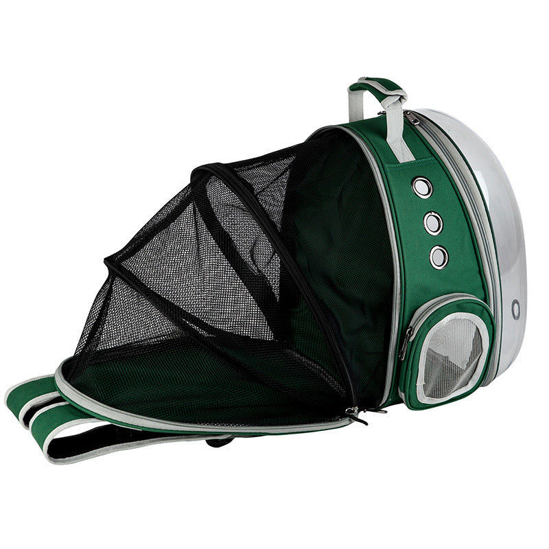 Space Capsule Pet Backpack: 360° View, Transparent Design for Puppies & Cats