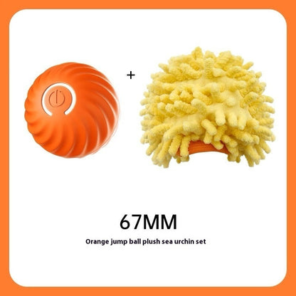 Smart Rubber Chew Ball Toy for Dogs – Bite-Resistant Training Ball with USB Motion