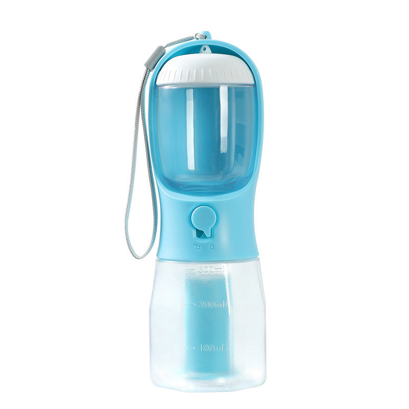 3-in-1 Dog Water Bottle – Portable Pet Cup with Food Container & Waste Bag Holder