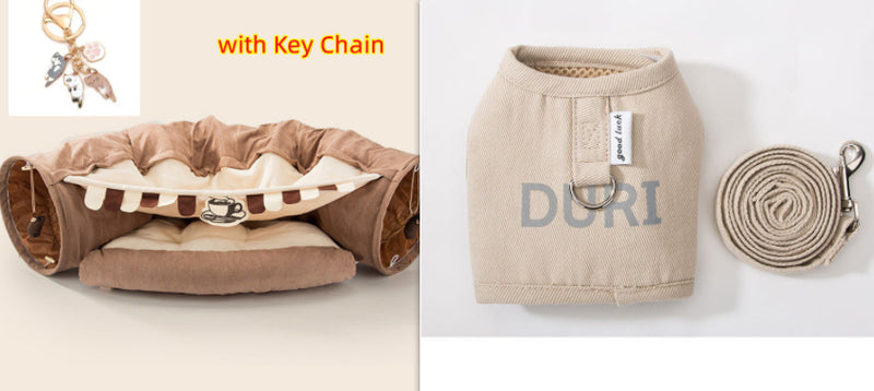 Collapsible Cat Tunnel – Durable & Washable Cloth Tunnel for Indoor Play