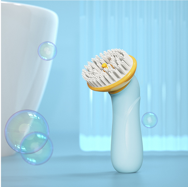 Paws 'n' Bubbles: Easy-Grip Pet Bath & Grooming Brush - Perfect for Showers and Hair Management