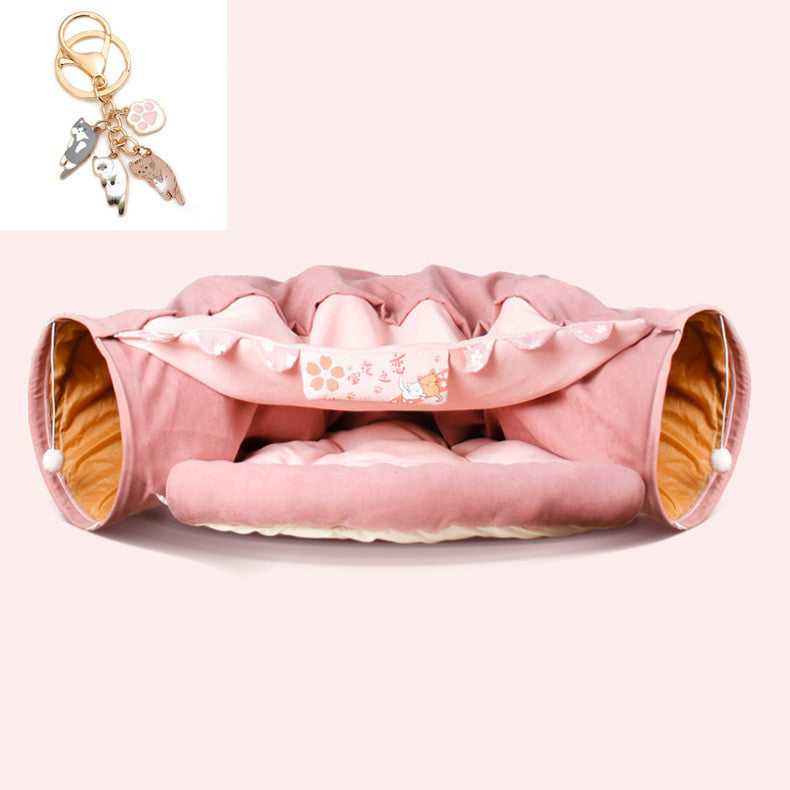 Collapsible Cat Tunnel – Durable & Washable Cloth Tunnel for Indoor Play
