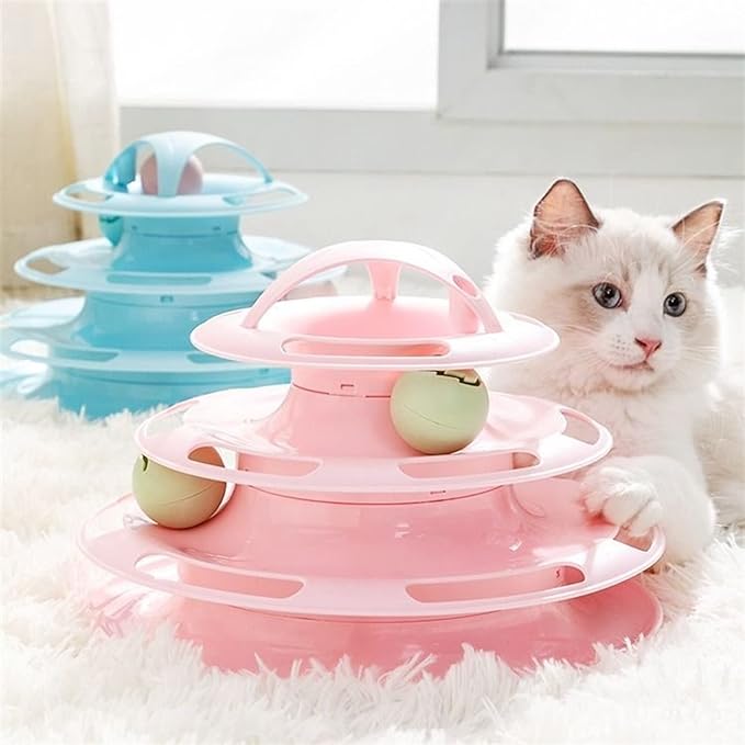 Four-Layer Interactive Cat Turntable Toy