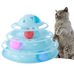 Four-Layer Interactive Cat Turntable Toy