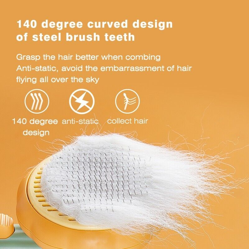 Pumpkin Pet Brush: All-in-One Grooming & Hair Removal for Dogs, Cats, and Rabbits