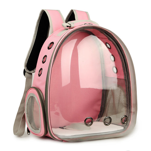 Space Capsule Pet Backpack: 360° View, Transparent Design for Puppies & Cats