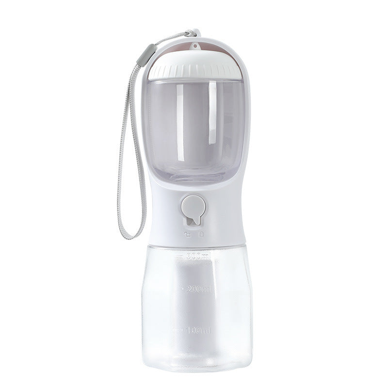 3-in-1 Dog Water Bottle – Portable Pet Cup with Food Container & Waste Bag Holder