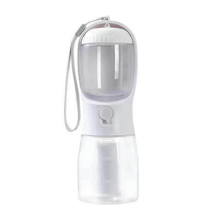 3-in-1 Dog Water Bottle – Portable Pet Cup with Food Container & Waste Bag Holder