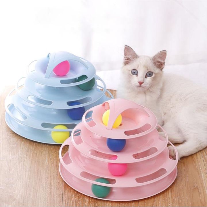 Four-Layer Interactive Cat Turntable Toy