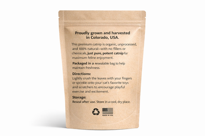 Unprocessed Freshly Harvested Organic Catnip – 2.5oz