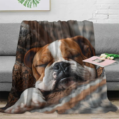 Personalized Pet Photo Blanket – Custom Flannel Blanket for Dogs & Cats