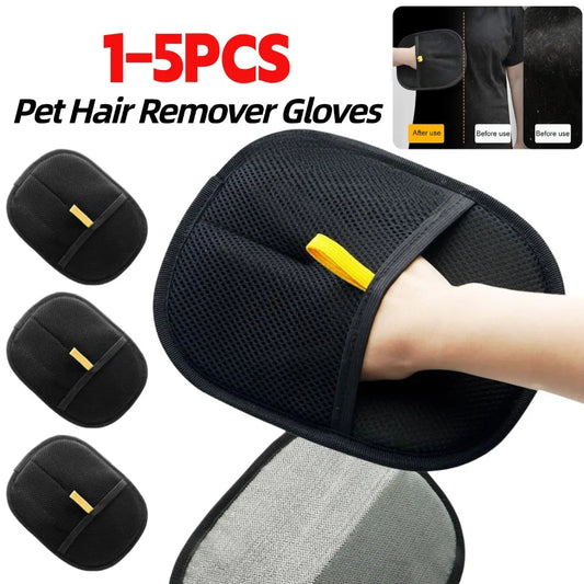 Pet Grooming Gloves – Deshedding & Hair Remover Mitt (1–5 pcs)
