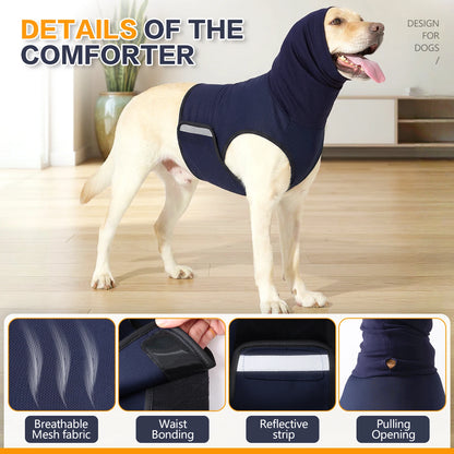 Dog Anxiety Vest — Gray & Blue