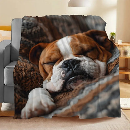 Personalized Pet Photo Blanket – Custom Flannel Blanket for Dogs & Cats