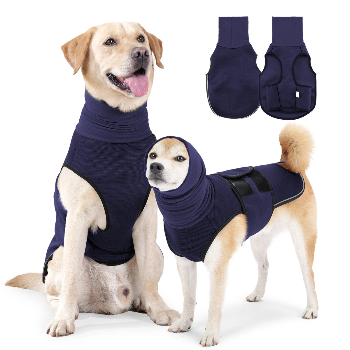 Dog Anxiety Vest — Green & Blue