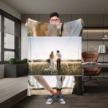 Personalized Photo Wool Blanket – Custom Gift for Pets & Family