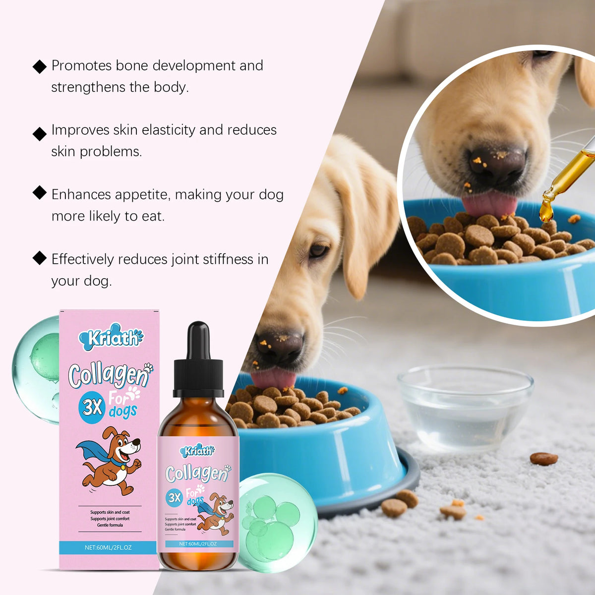 Dog Collagen Joint Support Drops — 60 ml