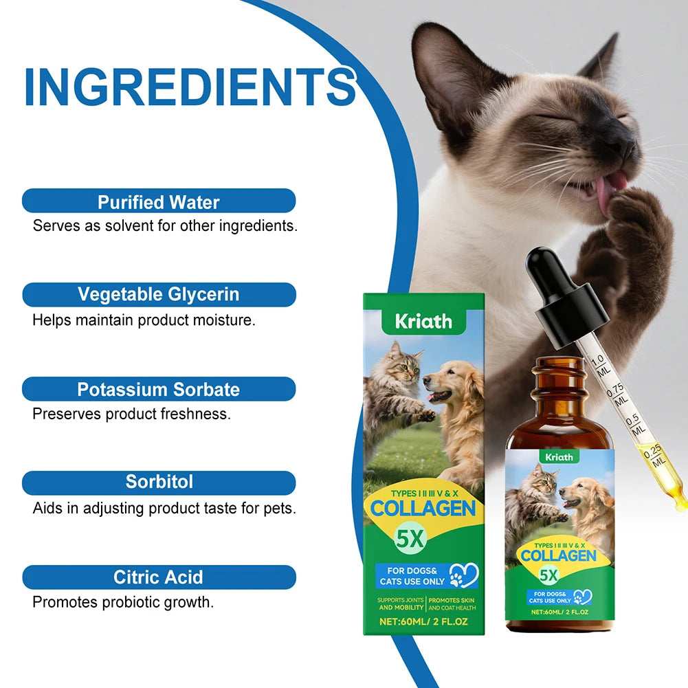 Senior Dog Hip & Joint Collagen Drops — 60 ml