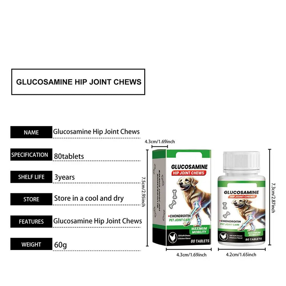 Dog Hip & Joint Soft Chews — 80 Count