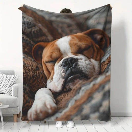 Personalized Pet Photo Blanket – Custom Flannel Blanket for Dogs & Cats