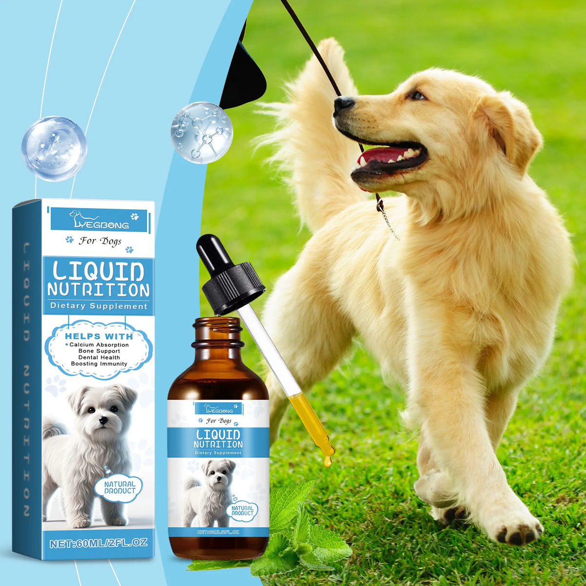 Strong Bones Vitamin Drops for Dogs & Cats