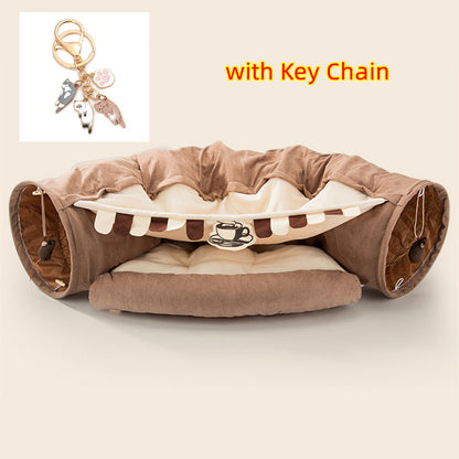 Collapsible Cat Tunnel – Durable & Washable Cloth Tunnel for Indoor Play