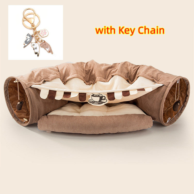 Collapsible Cat Tunnel – Durable & Washable Cloth Tunnel for Indoor Play